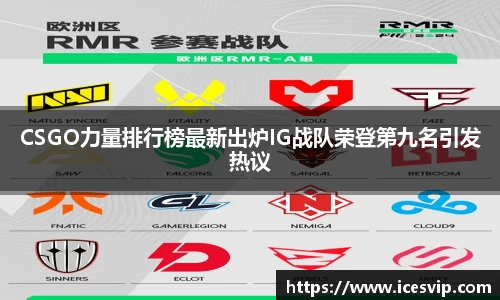 CSGO力量排行榜最新出炉IG战队荣登第九名引发热议