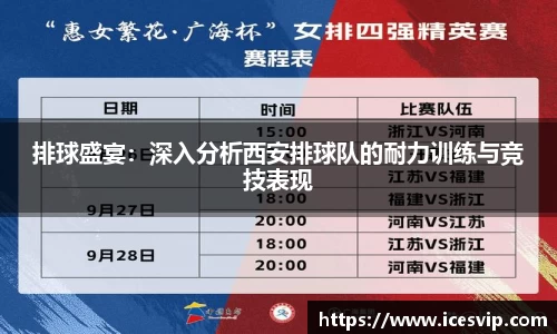 排球盛宴：深入分析西安排球队的耐力训练与竞技表现